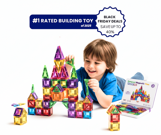 Mini Magnetic Tiles Building Blocks 40 PCs