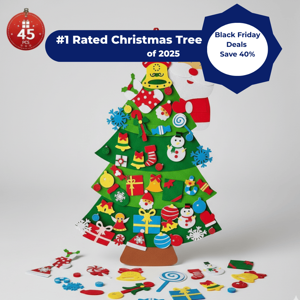 DIY Felt Christmas Tree Set