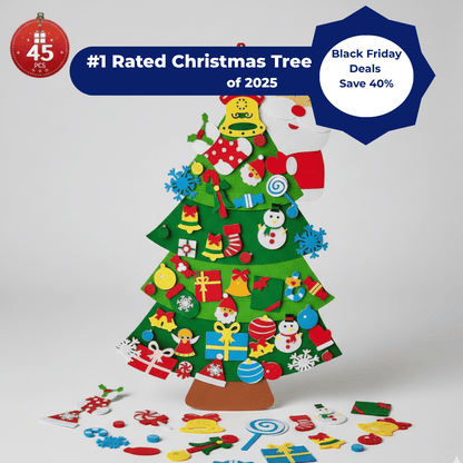 DIY Felt Christmas Tree Set