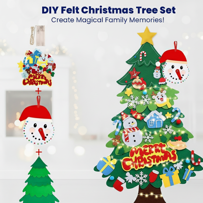 DIY Felt Christmas Tree Set