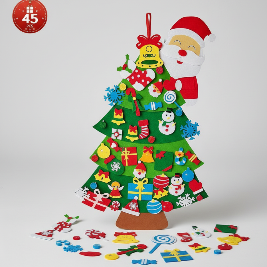 DIY Felt Christmas Tree Set