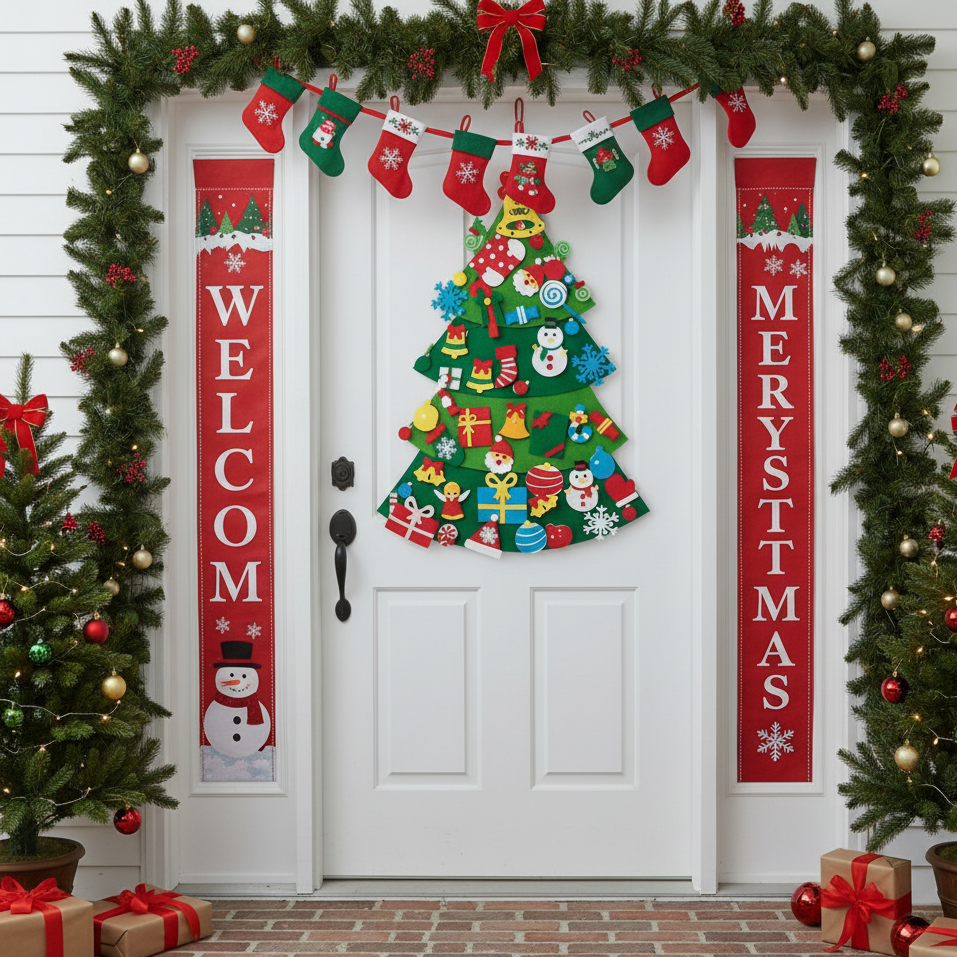 DIY Felt Christmas Tree Set