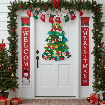 DIY Felt Christmas Tree Set